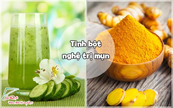 TỔNG HỢP 09 CÔNG THỨC MẶT NẠ TINH BỘT NGHỆ LÀM ĐẸP DA